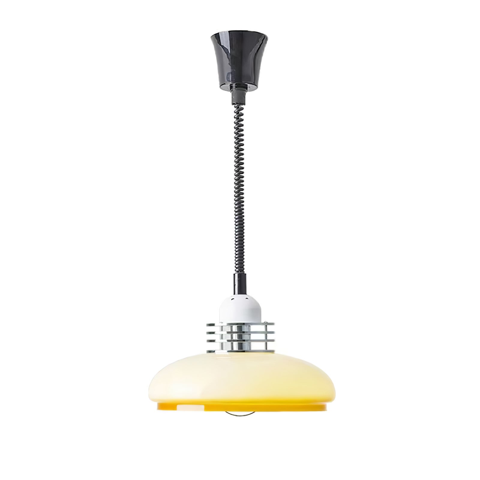 Vistosi Pendant Lamp ∅ 13.8″ x H 9.8″ / Dia 35cm x H 25cm / Chrome & Orange gradient Pendant light