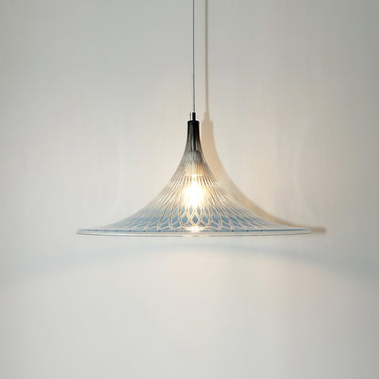 Vortex Pendant Light ∅ 15.7″ x H 9.8″ / Chrome & Blue Pendant light