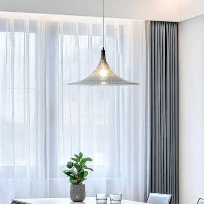 Vortex Pendant Light ∅ 15.7″ x H 9.8″ / Chrome & Blue Pendant light