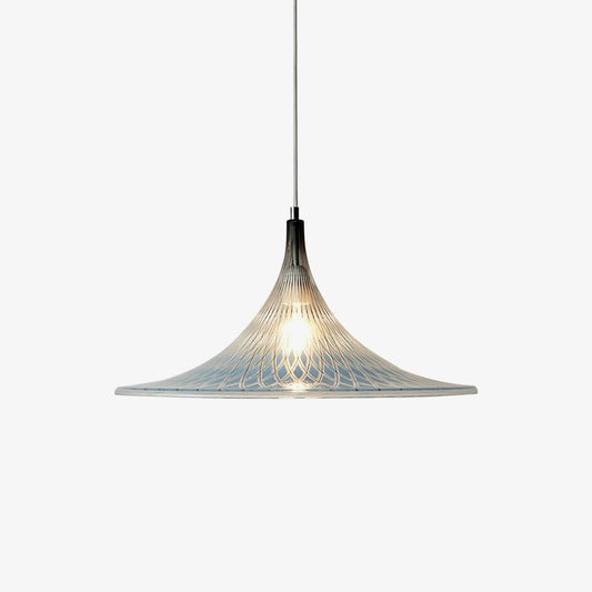 Vortex Pendant Light ∅ 15.7″ x H 9.8″ / Chrome & Blue Pendant light
