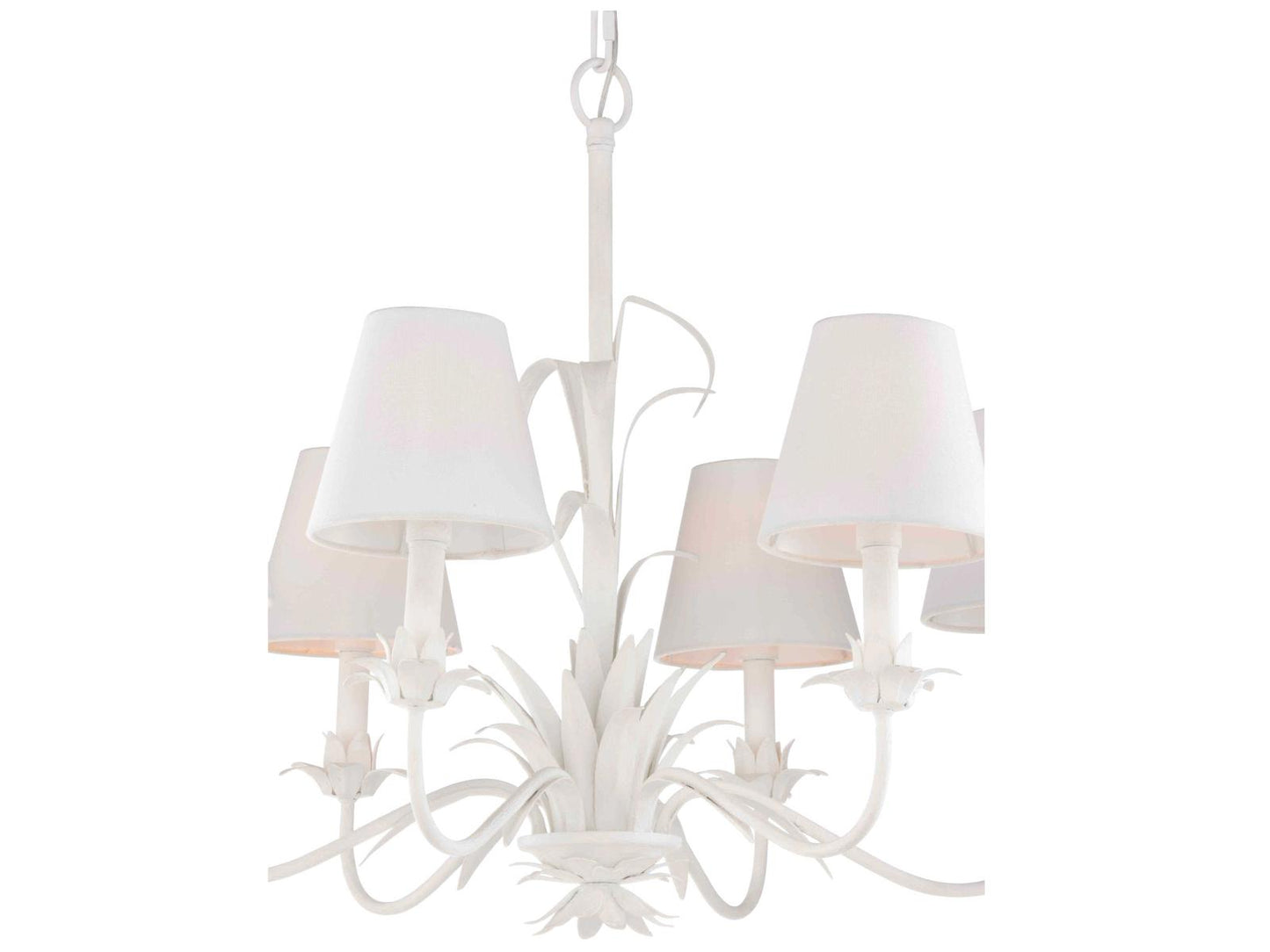 Wildwood 6-Light Fontana Chandelier with White Shades