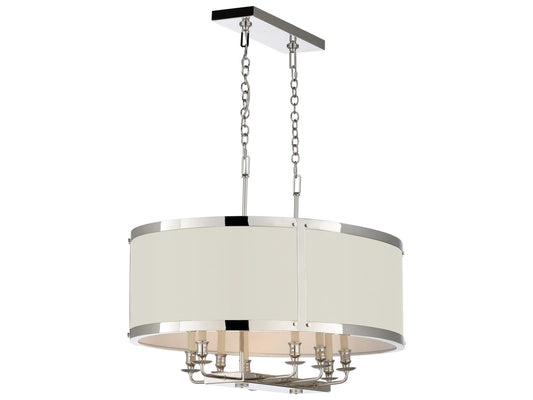 Wildwood High Street 8-Light Chandelier in Polished Nickel