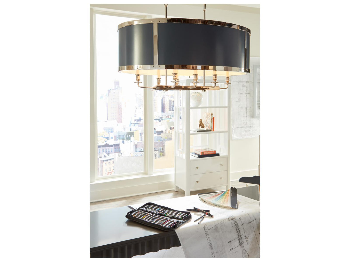 Wildwood High Street 8-Light Chandelier in Polished Nickel