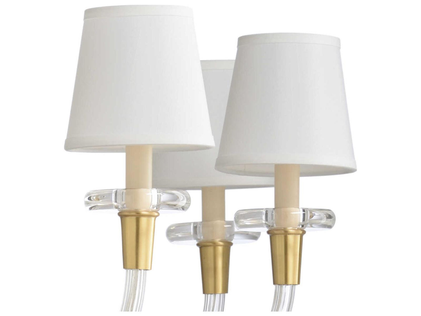 Wildwood 8-Light Salon Chandelier in Antique Brass with Clear Crystal