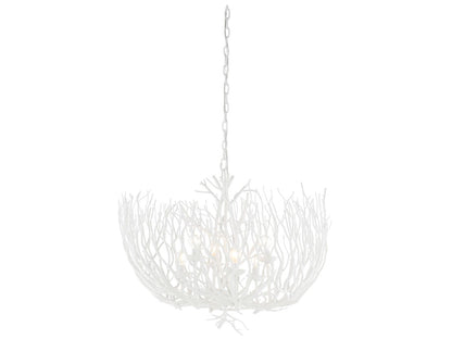 Wildwood 6-Light Cora Lee Chandelier in White Cast Iron