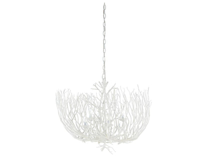 Wildwood 6-Light Cora Lee Chandelier in White Cast Iron