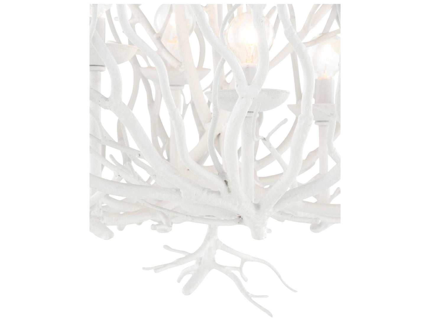 Wildwood 6-Light Cora Lee Chandelier in White Cast Iron