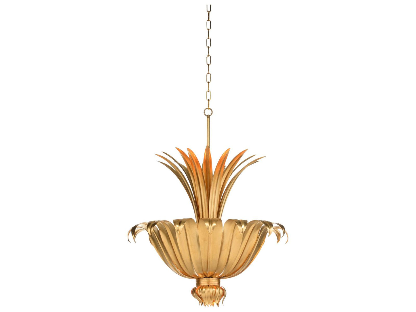 Wildwood Foglia D'Oro 5-Light Chandelier in Antique Gold Leaf