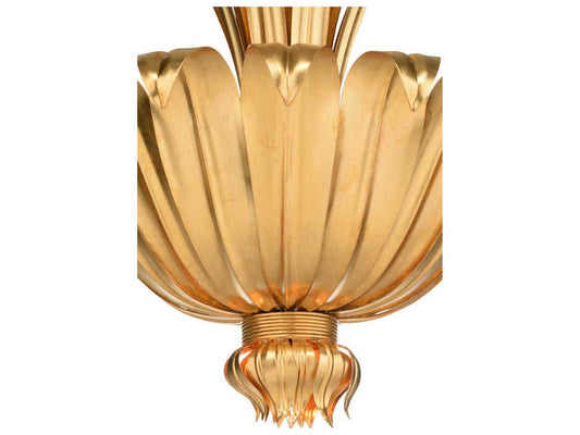 Wildwood Foglia D'Oro 5-Light Chandelier in Antique Gold Leaf