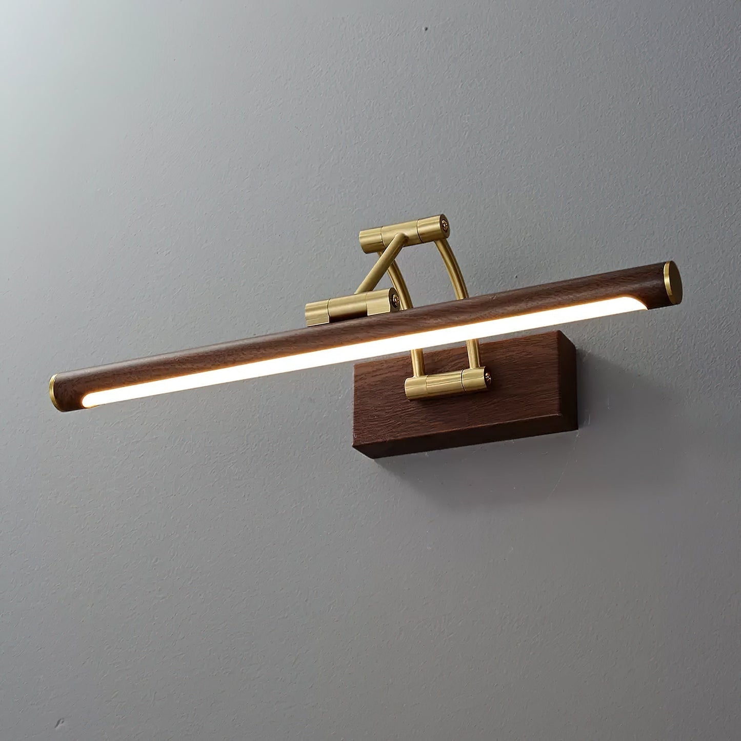 Walnut Color Linear Adjustable Wall Light Wall lamp