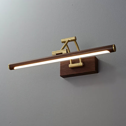 Walnut Color Linear Adjustable Wall Light Wall lamp