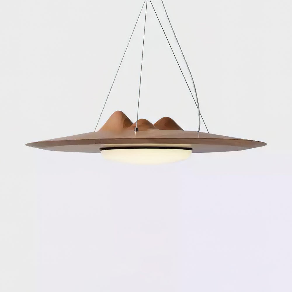 Wanderer Pendant Lamp ∅ 11.8″ x H 11.8″ / Walnut Color / Warm Light Pendant light