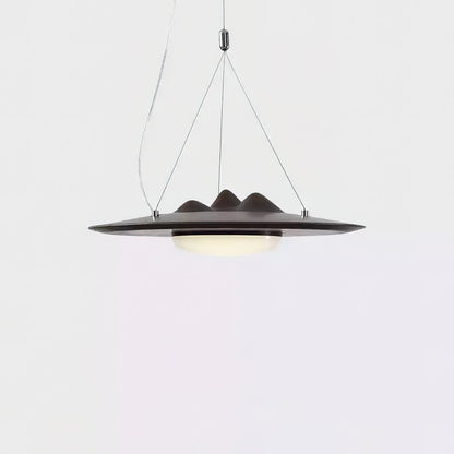 Wanderer Pendant Lamp ∅ 19.7″ x H 19.7″ / Wood Color / Warm Light Pendant light