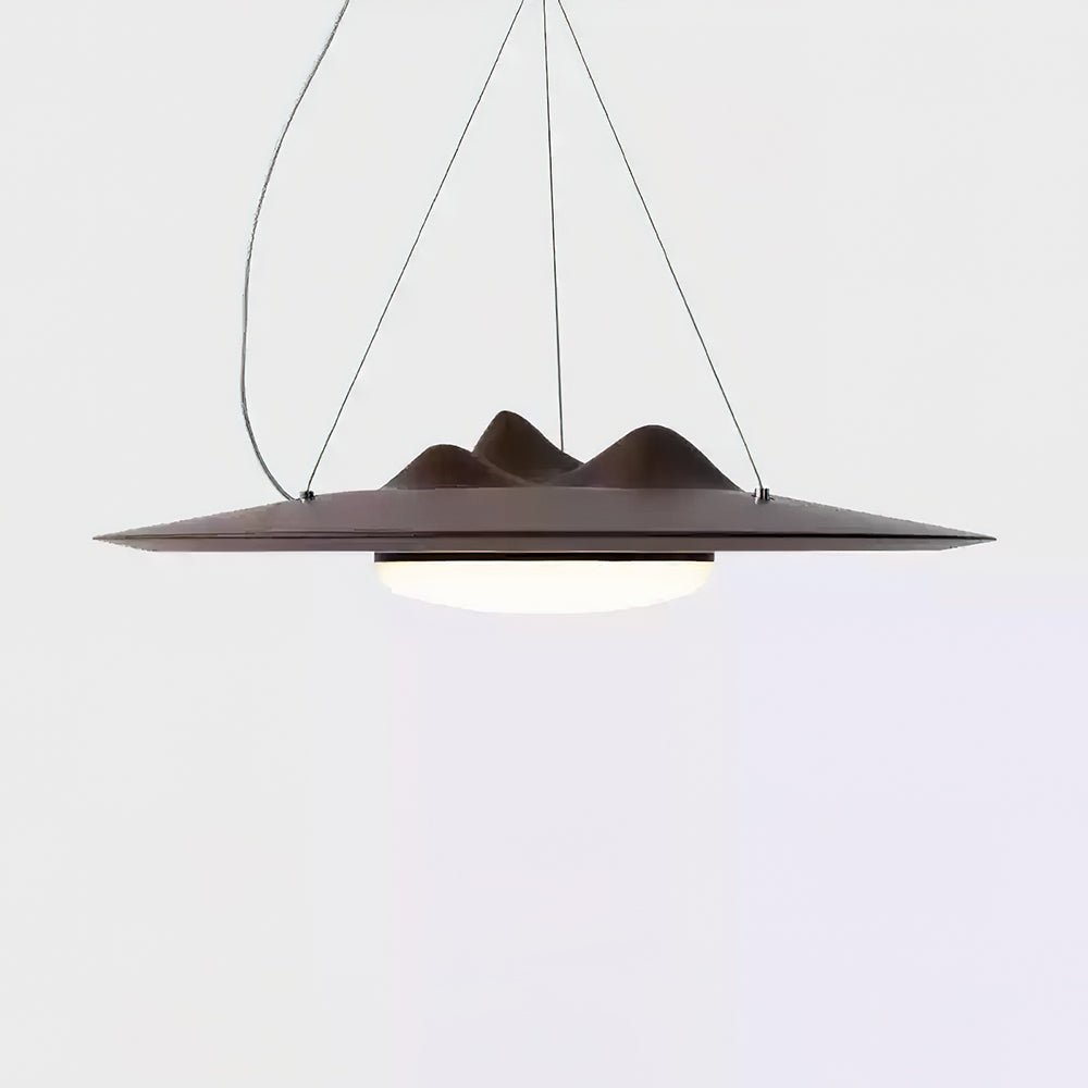 Wanderer Pendant Lamp ∅ 19.7″ x H 19.7″ / Walnut Color / Warm Light Pendant light