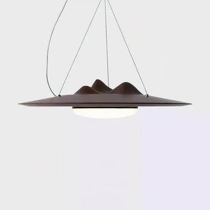Wanderer Pendant Lamp ∅ 19.7″ x H 19.7″ / Walnut Color / Warm Light Pendant light