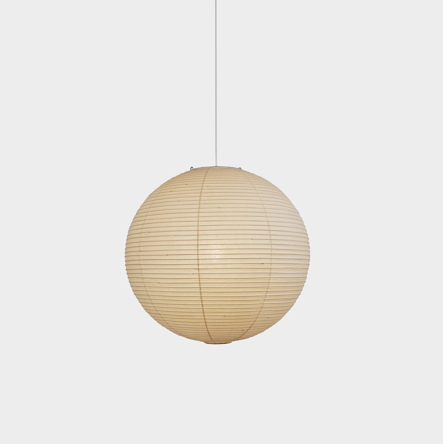 Washi Paper A Pendant Lamp ∅ 15.7″ x H 14.9″ / Dia 40cm x H 38cm / White Lampshade & White Cable 1001 Pendant light