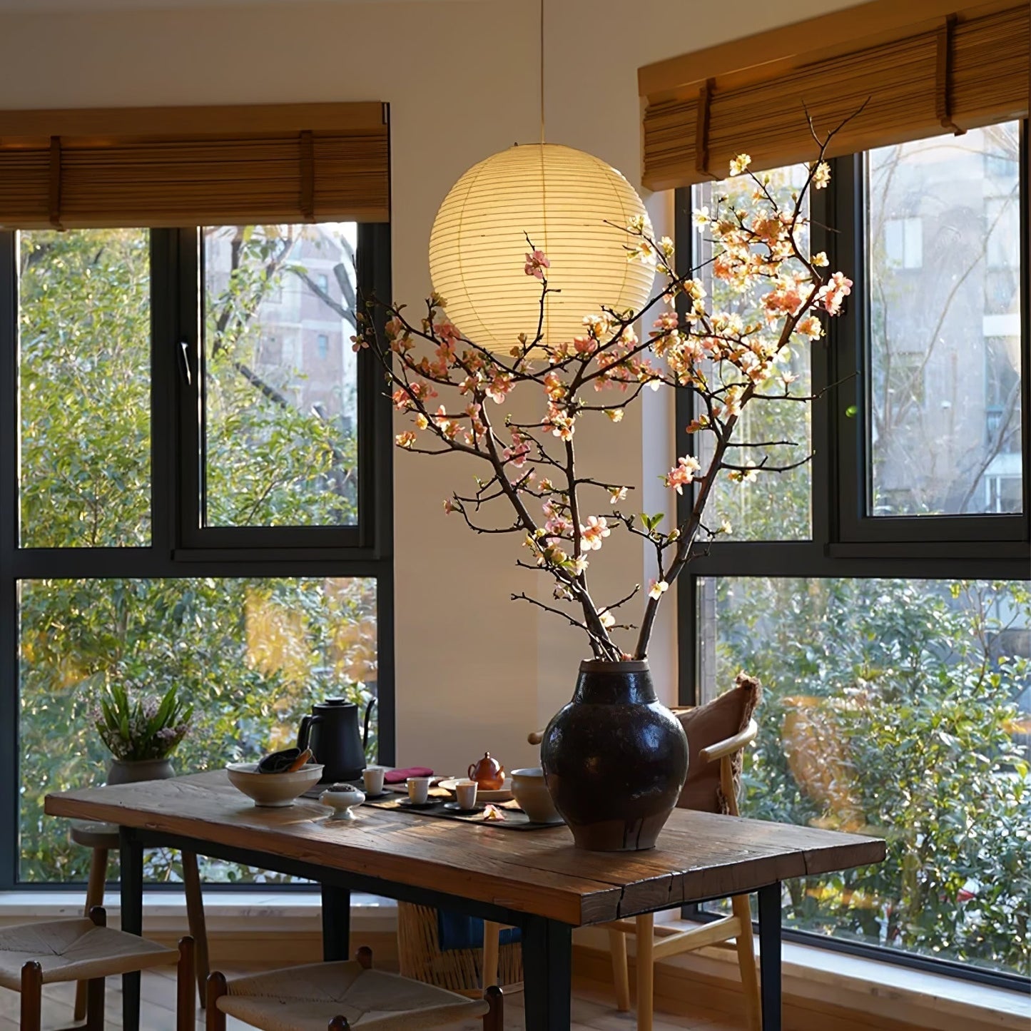 Akari A Round Swag Light 1001 Pendant light