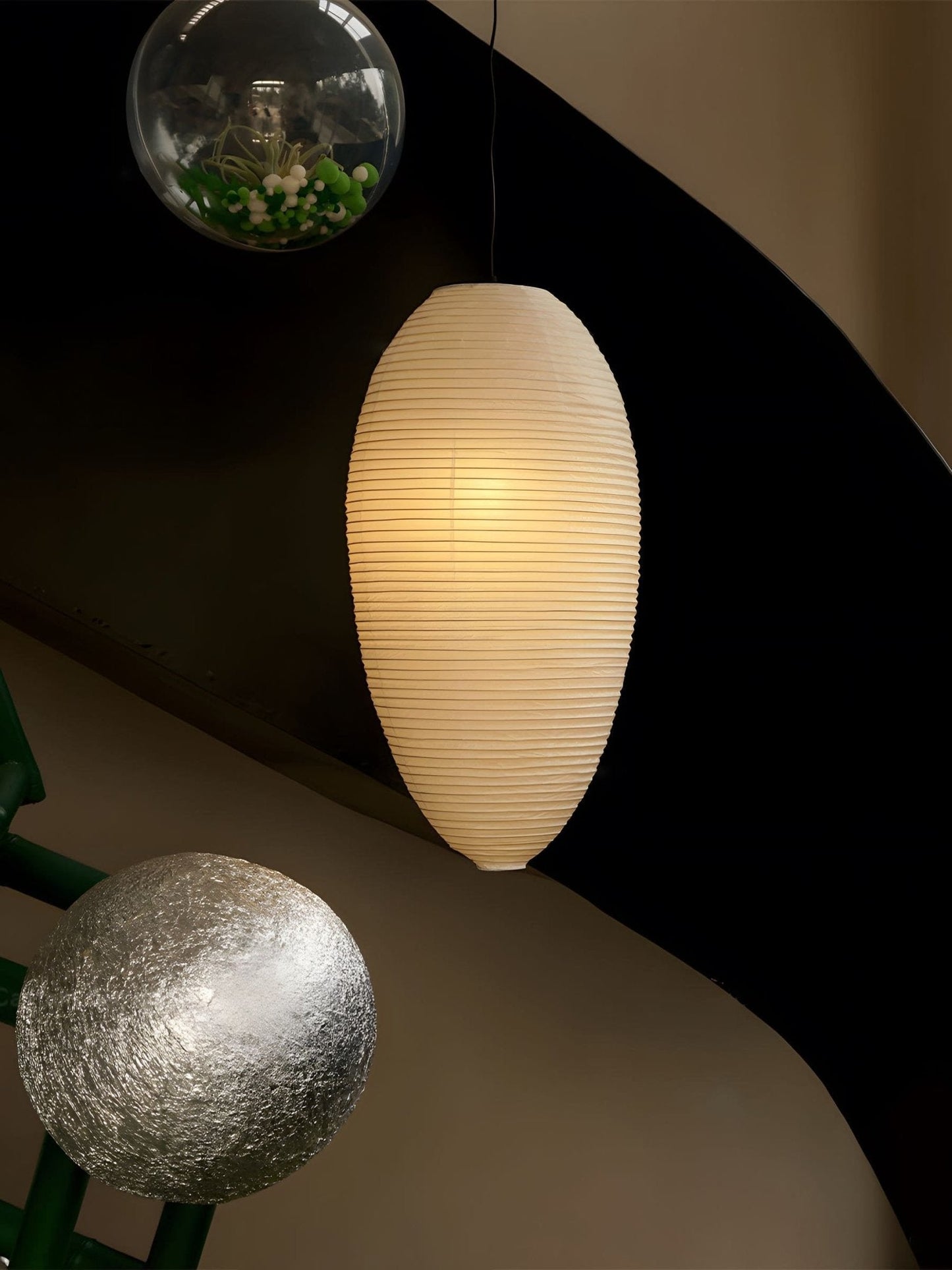 Washi Paper Chestnut Pendant Lamp Pendant light