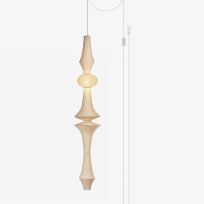Washi Paper E Pendant Swag Light