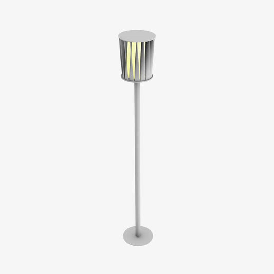 White Column Garden Light ∅ 7.9″ x H 59″ / Dia 20cm x H 150cm / White Floor lamp