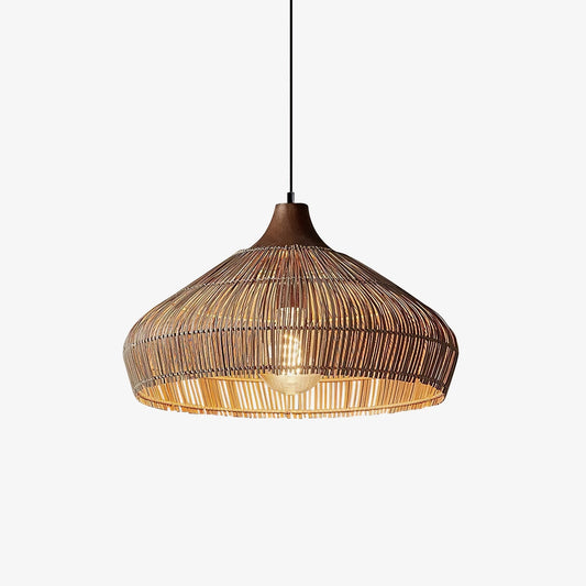 Wicker Rattan Pendant Light ∅ 23.6″ x H 59.1″ / Dia 60cm x H 150cm / Natural rattan Pendant light