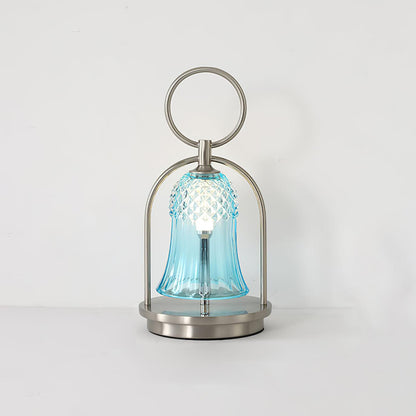 Wind Chime Portable Battery Table Lamp ∅ 6.2″ x H 12.5″/ Dia 16cm x H 32cm / Blue / Touch Table lamp