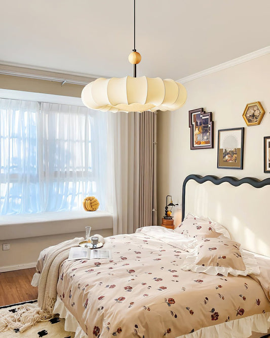 Winnie Veil Pendant Light ∅ 19.7″ x H 11″ / Dia 50cm x H 28cm / Beige Pendant light