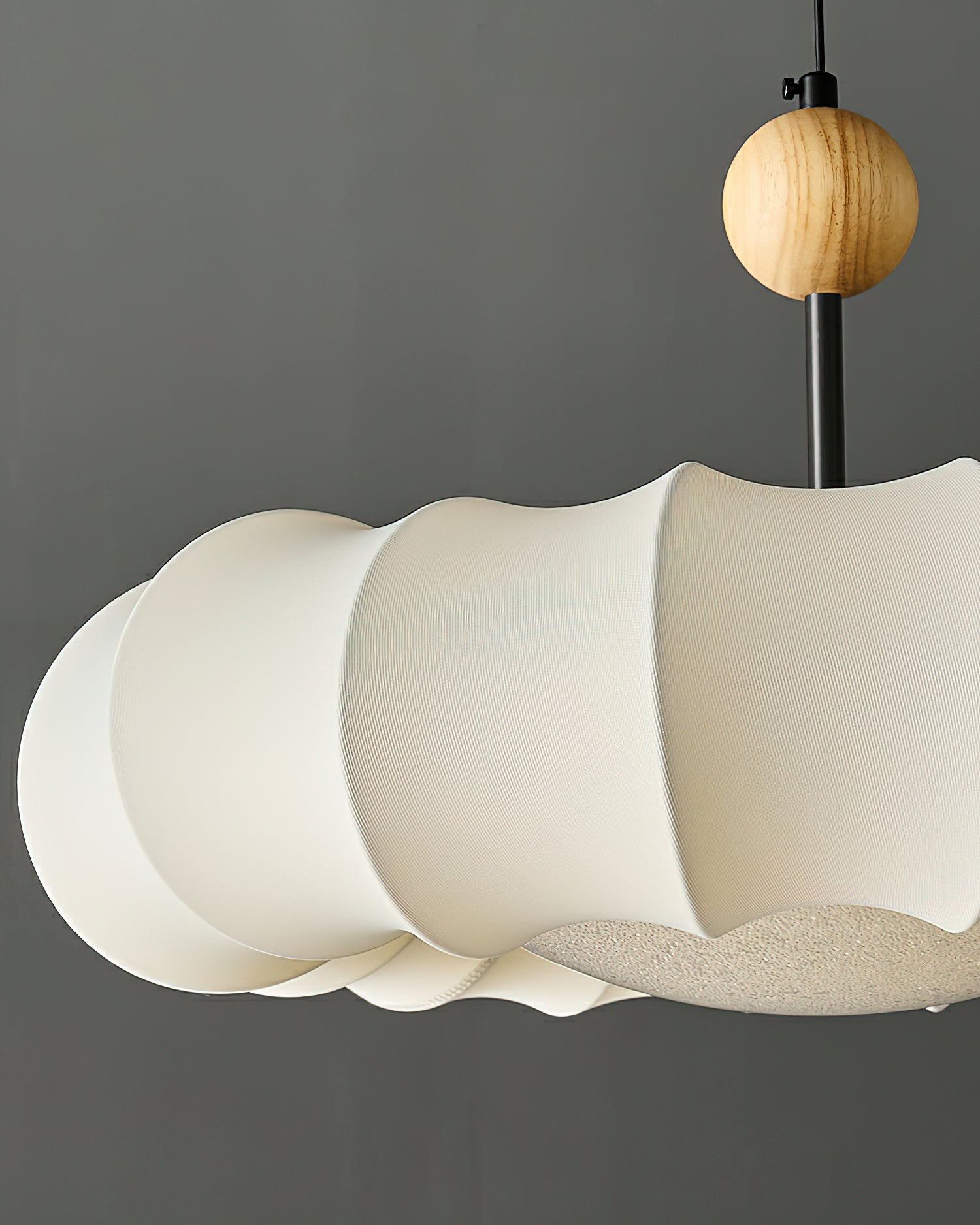 Winnie Veil Pendant Light ∅ 19.7″ x H 11″ / Dia 50cm x H 28cm / Beige Pendant light