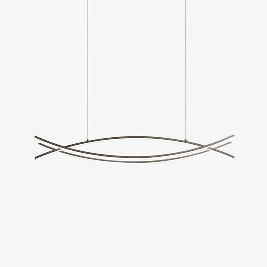Wishbone LED Chandelier L 47.2″ x H 59″ / L 120cm x H 150cm / Black / Three-Color Changing Light Pendant light