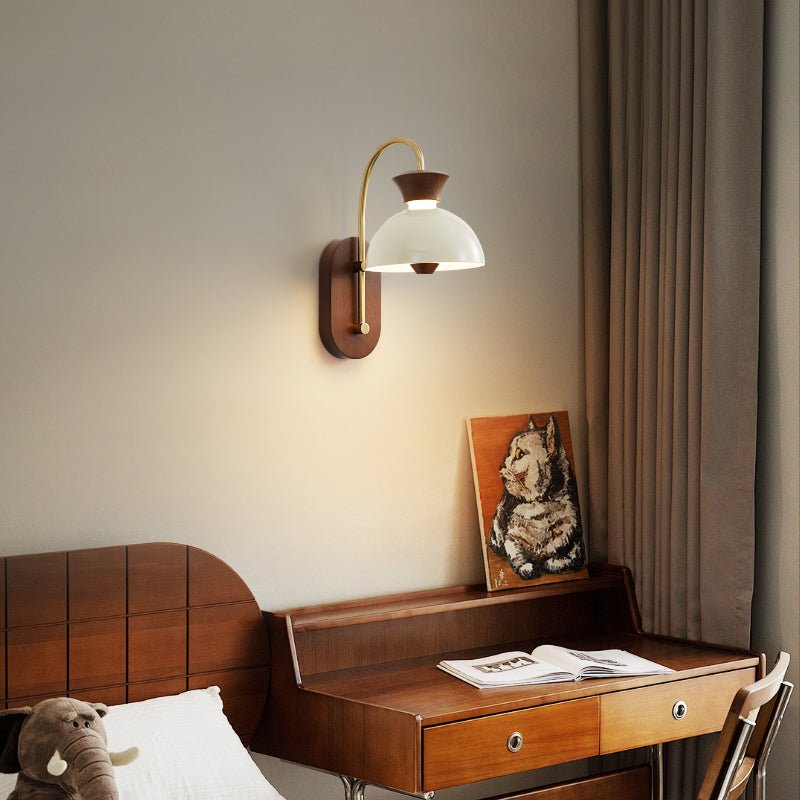 Wood Arc Wall Lamp