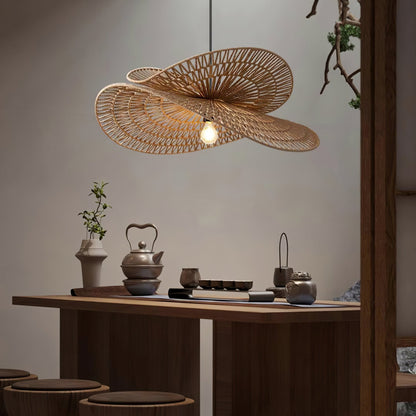 Woven Breeze Pendant Light ∅ 19.7″ x H 7.9″ / Natural hemp color 1001 pendant Lamp