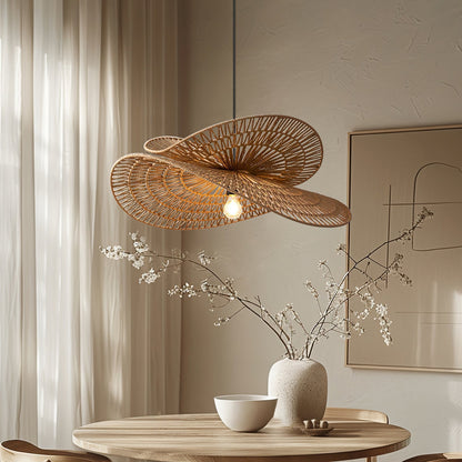 Woven Breeze Pendant Light ∅ 19.7″ x H 7.9″ / Natural hemp color 1001 pendant Lamp