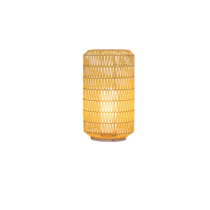 Woven Rattan Outdoor Lamp ∅ 12.2″ x H 20.5″ / Dia 31cm x H 52cm / Warm Light / Model A: Wired Version Outdoor Lighting