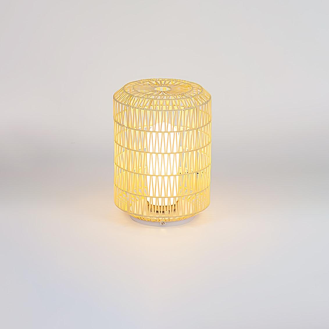 Woven Rattan Outdoor Lamp ∅ 12.2″ x H 16.1″ / Dia 31cm x H 41cm / Warm Light / Model A: Wired Version Outdoor Lighting