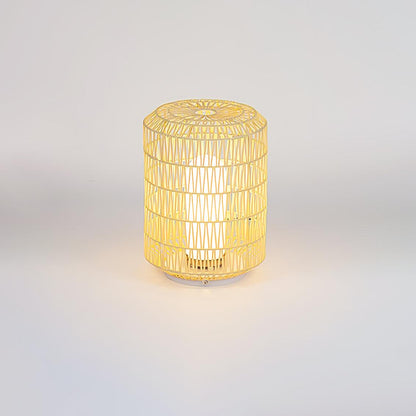 Woven Rattan Outdoor Lamp ∅ 12.2″ x H 16.1″ / Dia 31cm x H 41cm / Warm Light / Model A: Wired Version Outdoor Lighting