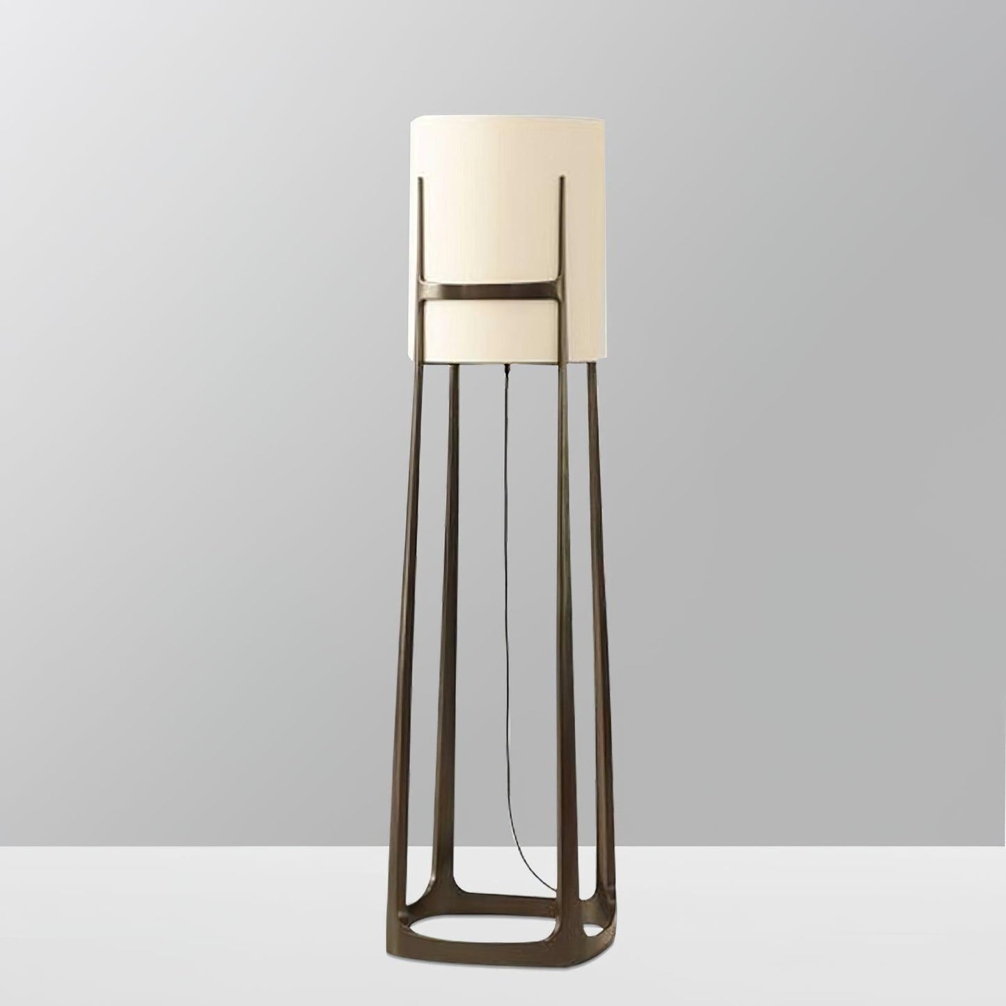 X + L 04 Floor Lamp ∅ 15″ x H 64″ / Dia 38cm x H 162.5cm / Brushed bronze / US plug Floor lamp