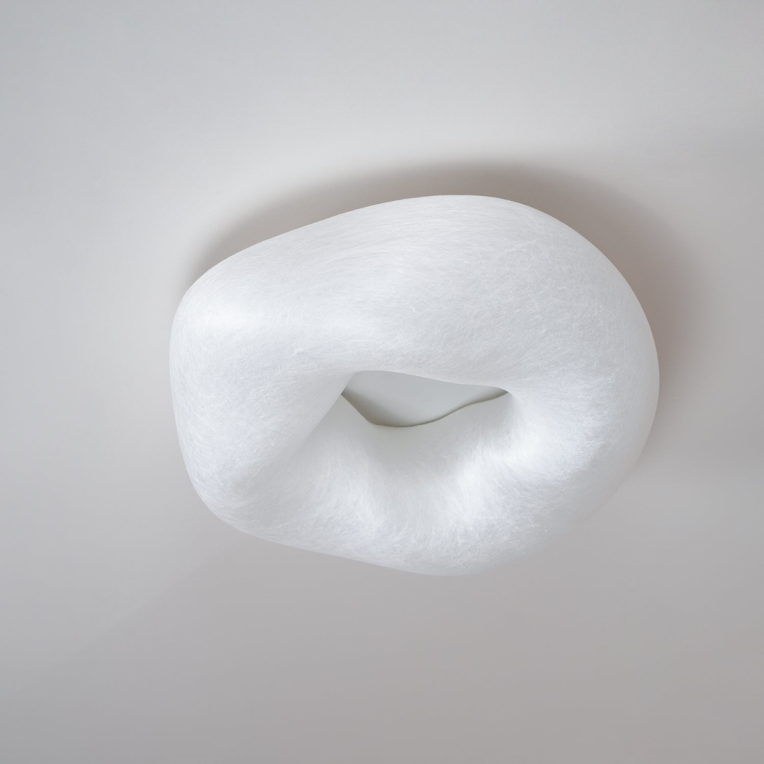 Yunduo Silk Ceiling Lamp ∅ 19.7″ x H 7″ / Dia 50cm x H 18cm (Power ~20W) / White / Warm Light Ceiling lamp