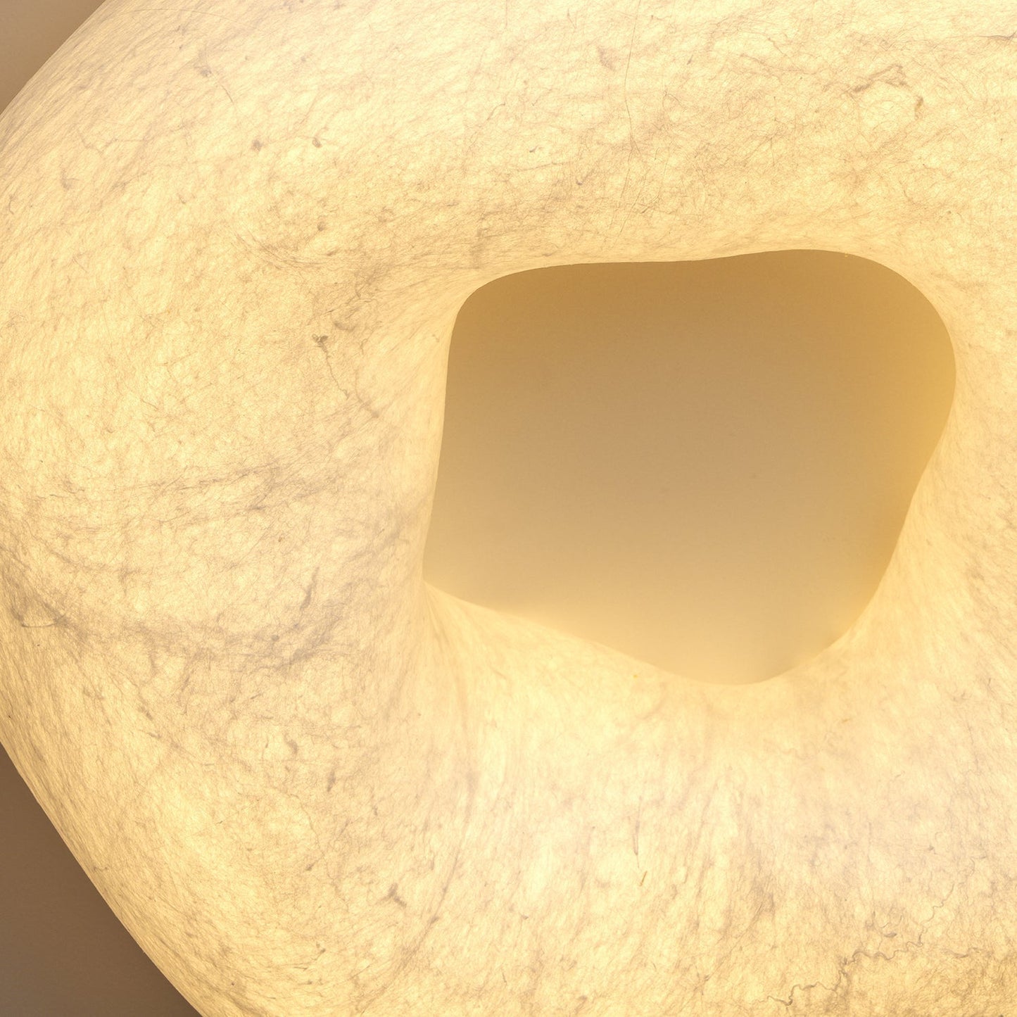 Yunduo Silk Ceiling Lamp ∅ 19.7″ x H 7″ / Dia 50cm x H 18cm (Power ~20W) / White / Warm Light Ceiling lamp