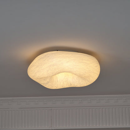 Yunduo Silk Ceiling Lamp ∅ 19.7″ x H 7″ / Dia 50cm x H 18cm (Power ~20W) / White / Warm Light Ceiling lamp