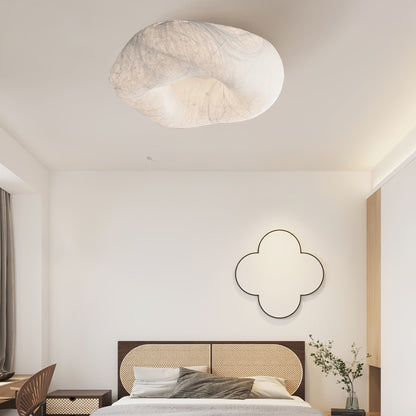Yunduo Silk Ceiling Lamp ∅ 19.7″ x H 7″ / Dia 50cm x H 18cm (Power ~20W) / White / Warm Light Ceiling lamp
