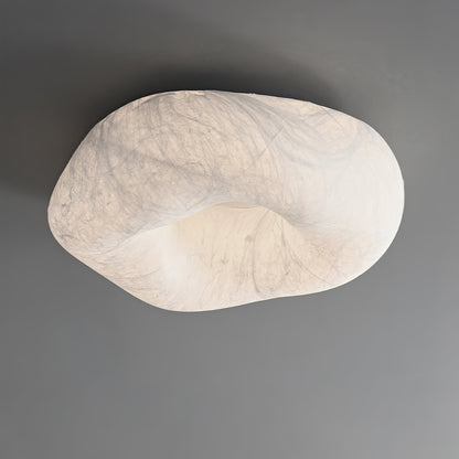 Yunduo Silk Ceiling Lamp ∅ 19.7″ x H 7″ / Dia 50cm x H 18cm (Power ~20W) / White / Warm Light Ceiling lamp