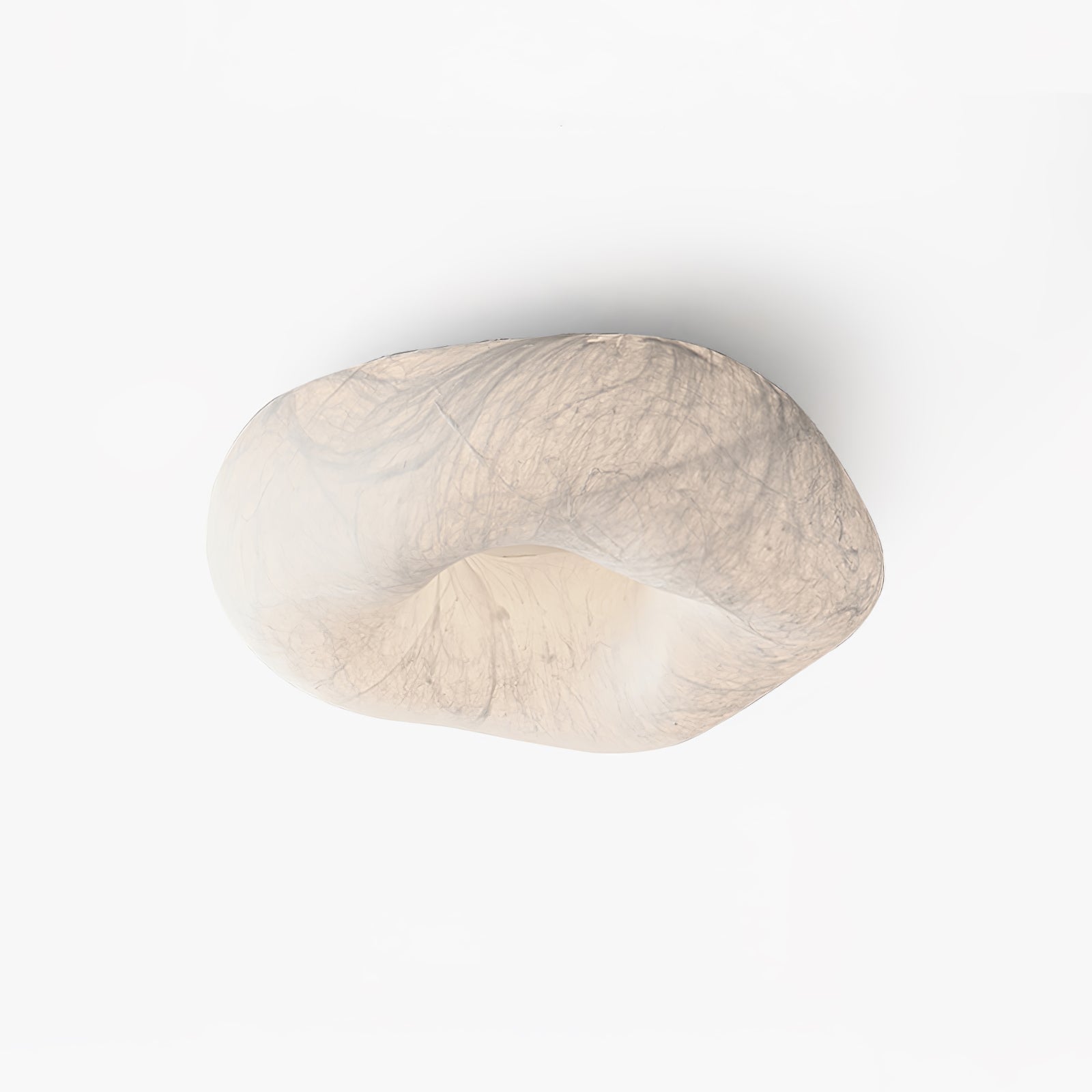 Yunduo Silk Ceiling Lamp ∅ 19.7″ x H 7″ / Dia 50cm x H 18cm (Power ~20W) / White / Warm Light Ceiling lamp