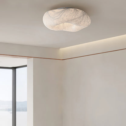 Yunduo Silk Ceiling Lamp ∅ 19.7″ x H 7″ / Dia 50cm x H 18cm (Power ~20W) / White / Warm Light Ceiling lamp