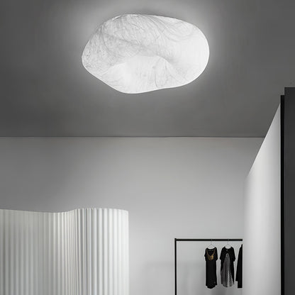 Yunduo Silk Ceiling Lamp ∅ 19.7″ x H 7″ / Dia 50cm x H 18cm (Power ~20W) / White / Warm Light Ceiling lamp
