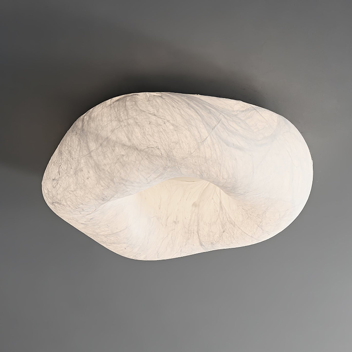 Yunduo Silk Ceiling Lamp ∅ 19.7″ x H 7″ / Dia 50cm x H 18cm (Power ~20W) / White / Warm Light Ceiling lamp