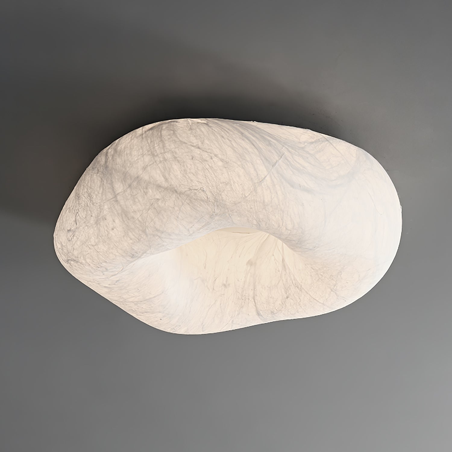 Yunduo Silk Ceiling Lamp ∅ 19.7″ x H 7″ / Dia 50cm x H 18cm (Power ~20W) / White / Warm Light Ceiling lamp