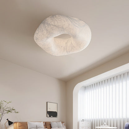 Yunduo Silk Ceiling Lamp ∅ 19.7″ x H 7″ / Dia 50cm x H 18cm (Power ~20W) / White / Warm Light Ceiling lamp