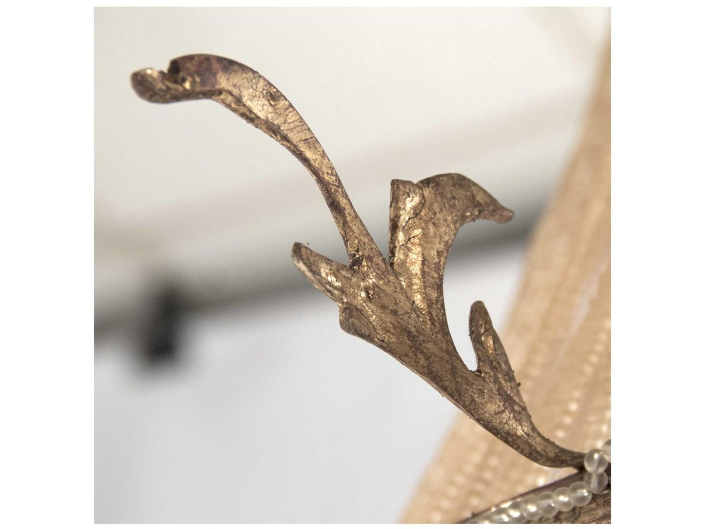Zentique Afra 12-Light Chandelier in Gold Bronze with Crystal Accents
