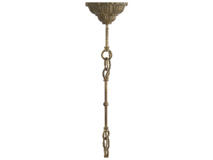 Zentique 4-Light Gold Leaf Crystal Candelabra Chandelier