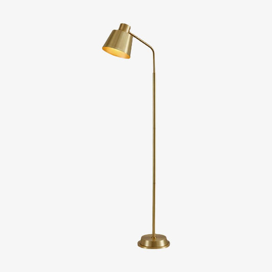 Zeid Floor Lamp W 9.4″ x H 61″ / W 24cm x H 155cm / Gold / US Plug Floor lamp